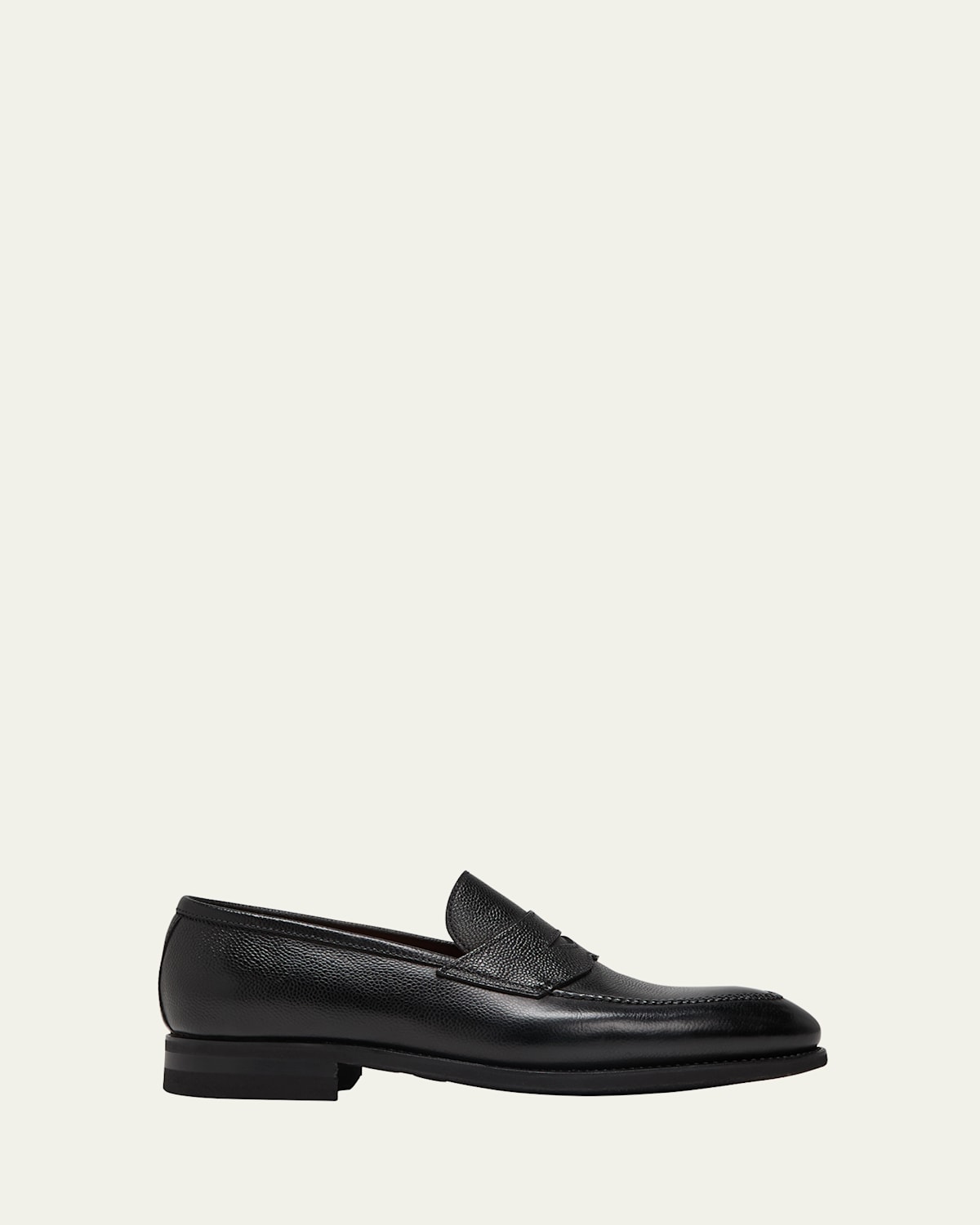 Men's Principe Grain Loafer Pebble Rubber Sole