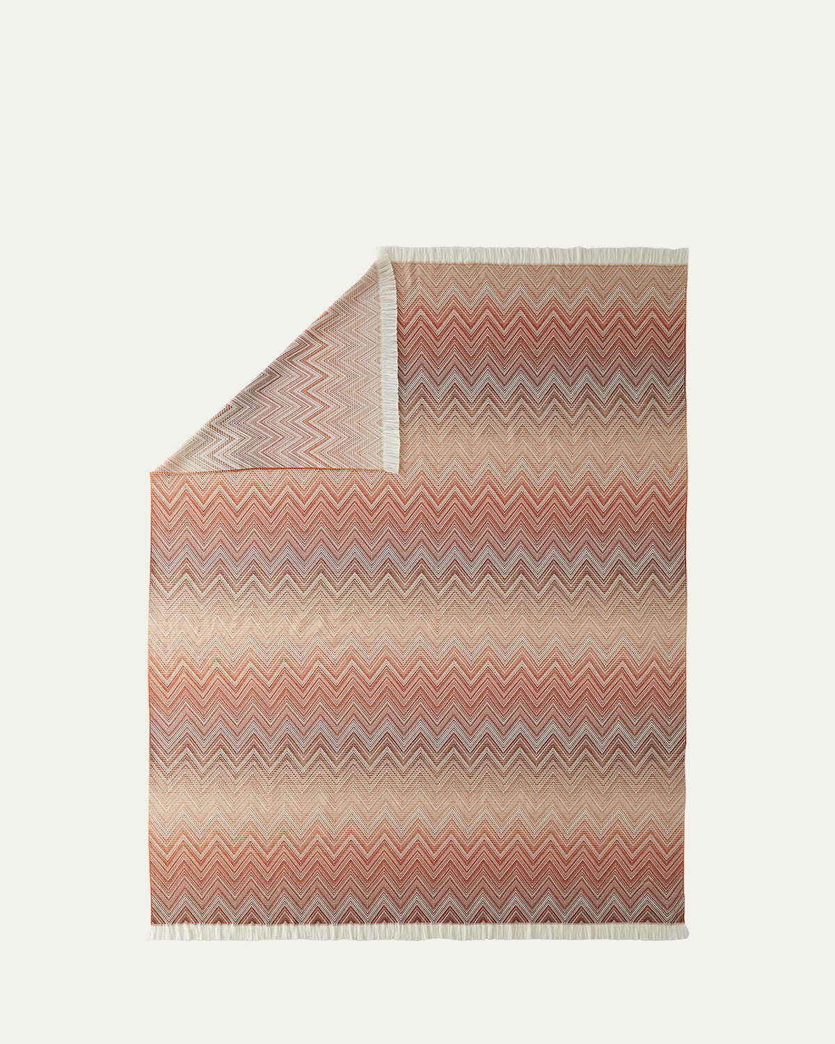 Missoni Timmy Throw In Bronzo/bianco