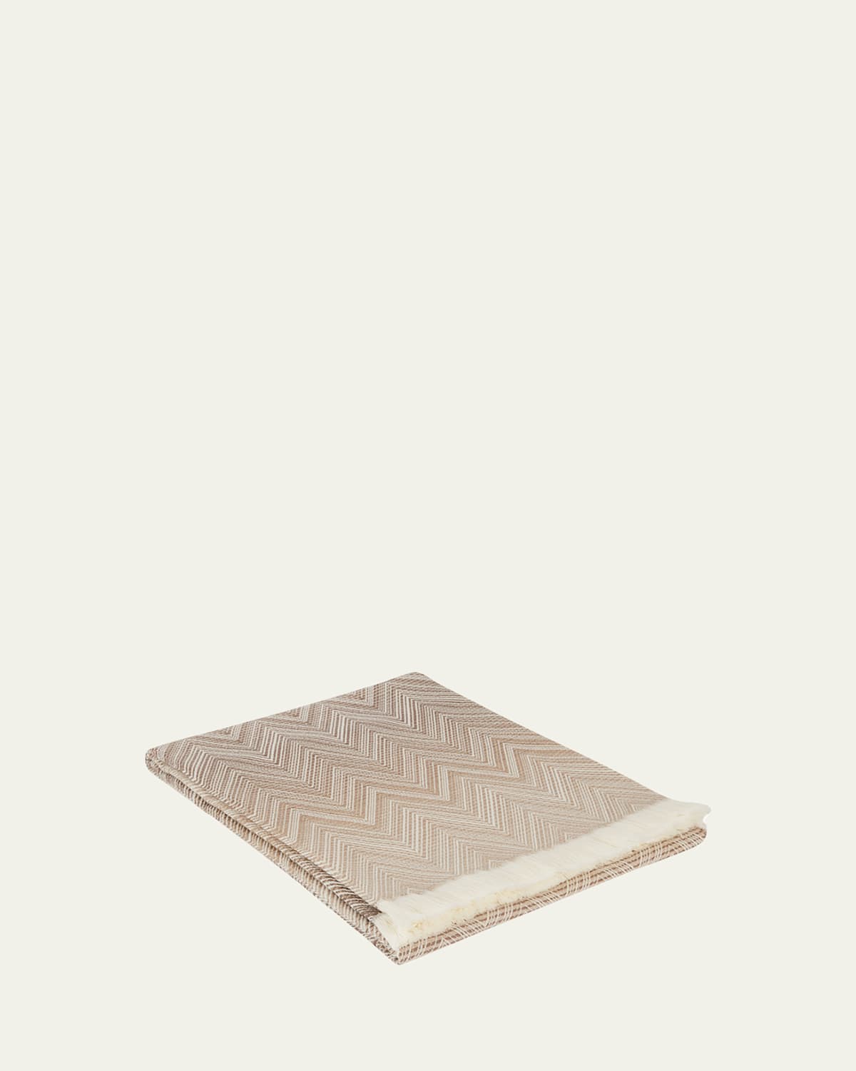 Shop Missoni Timmy Throw In Beige/bianco