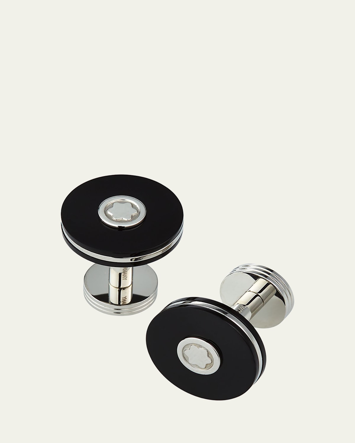 Montblanc Round Resin Stainless Steel Cuff Links | Thumbnail 3