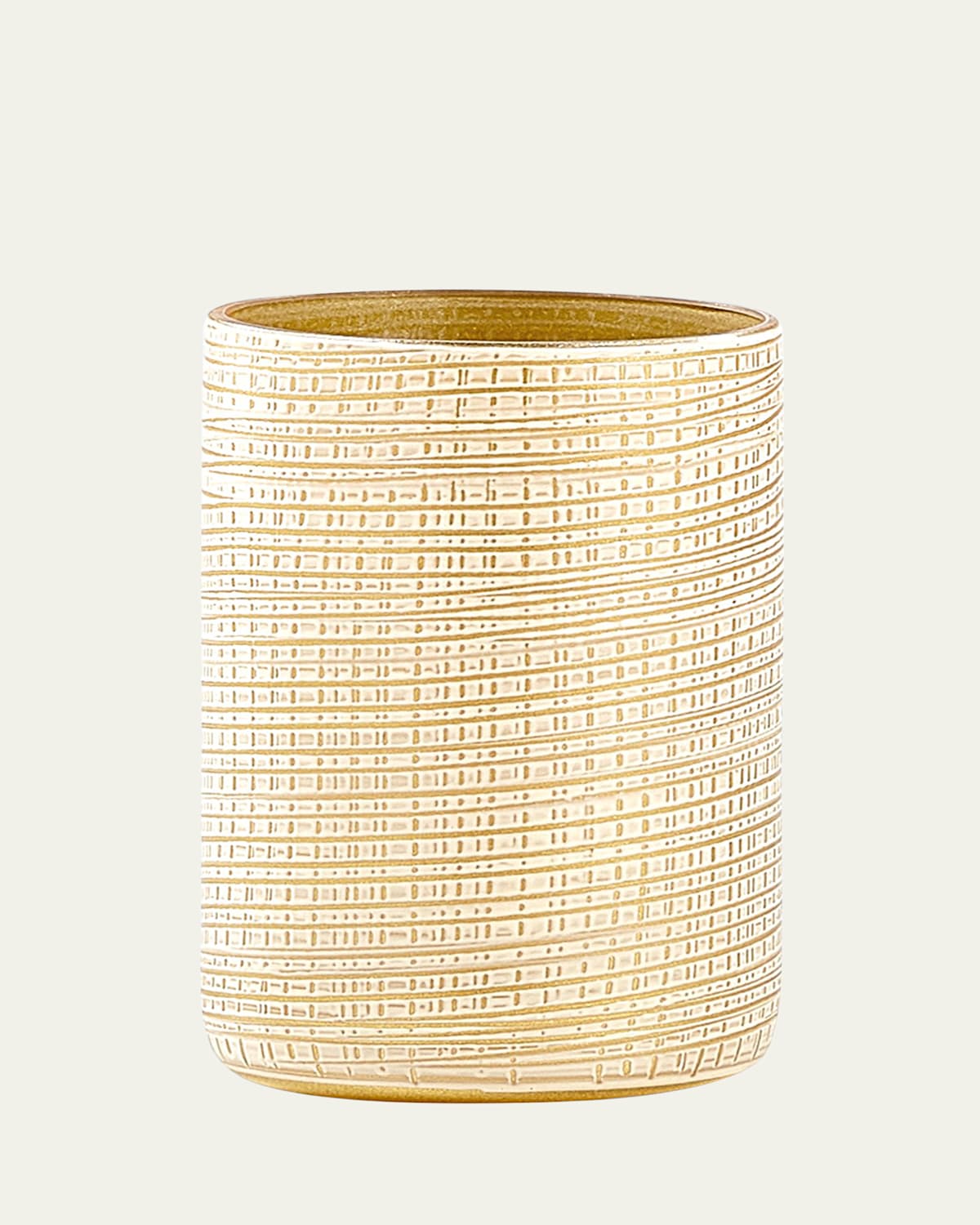 Labrazel Woven Brush Holder, Gold | Thumbnail 3