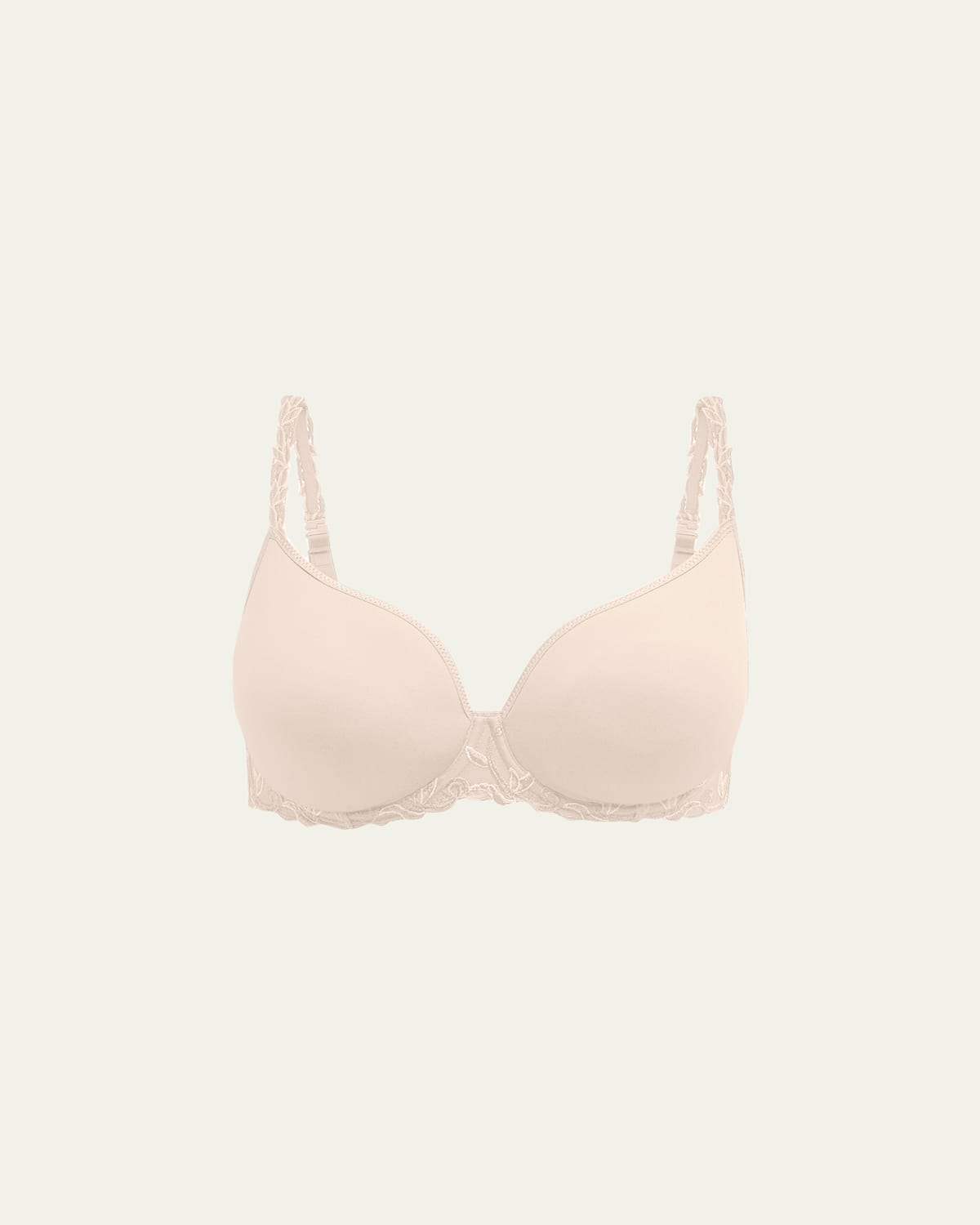 Simone Perele Andora 3d Convertible Plunge Bra In Peau Rose