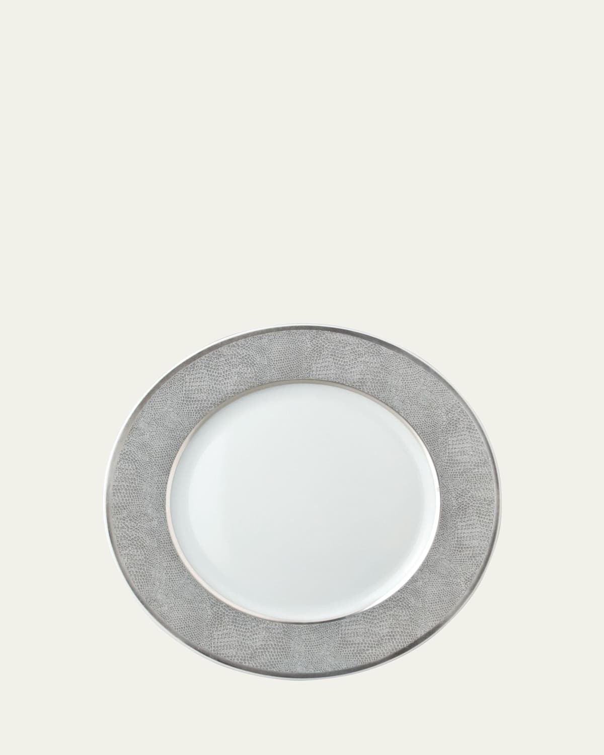 Bernardaud Sauvage Dinner Plate In White/silver