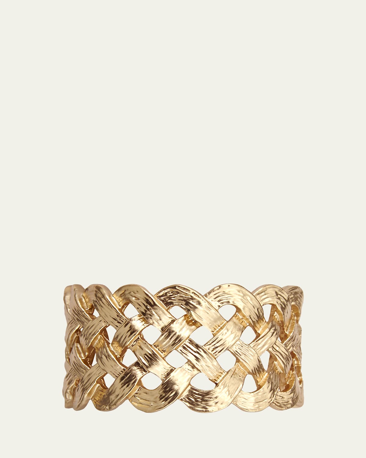 L'Objet Braided Gold-Plated Napkin Ring Jewels, Set of 4