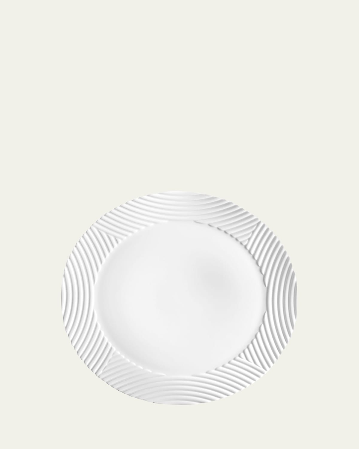 L'Objet Corde Wide-Rim Charger, White | Thumbnail 3 L'Objet Corde Wide-Rim Charger, White | Thumbnail 3