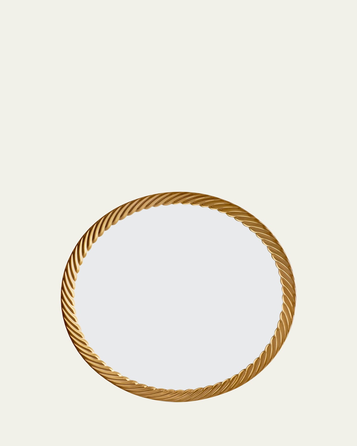 L'Objet Corde Dinner Plate, White/Gold | Thumbnail 3
