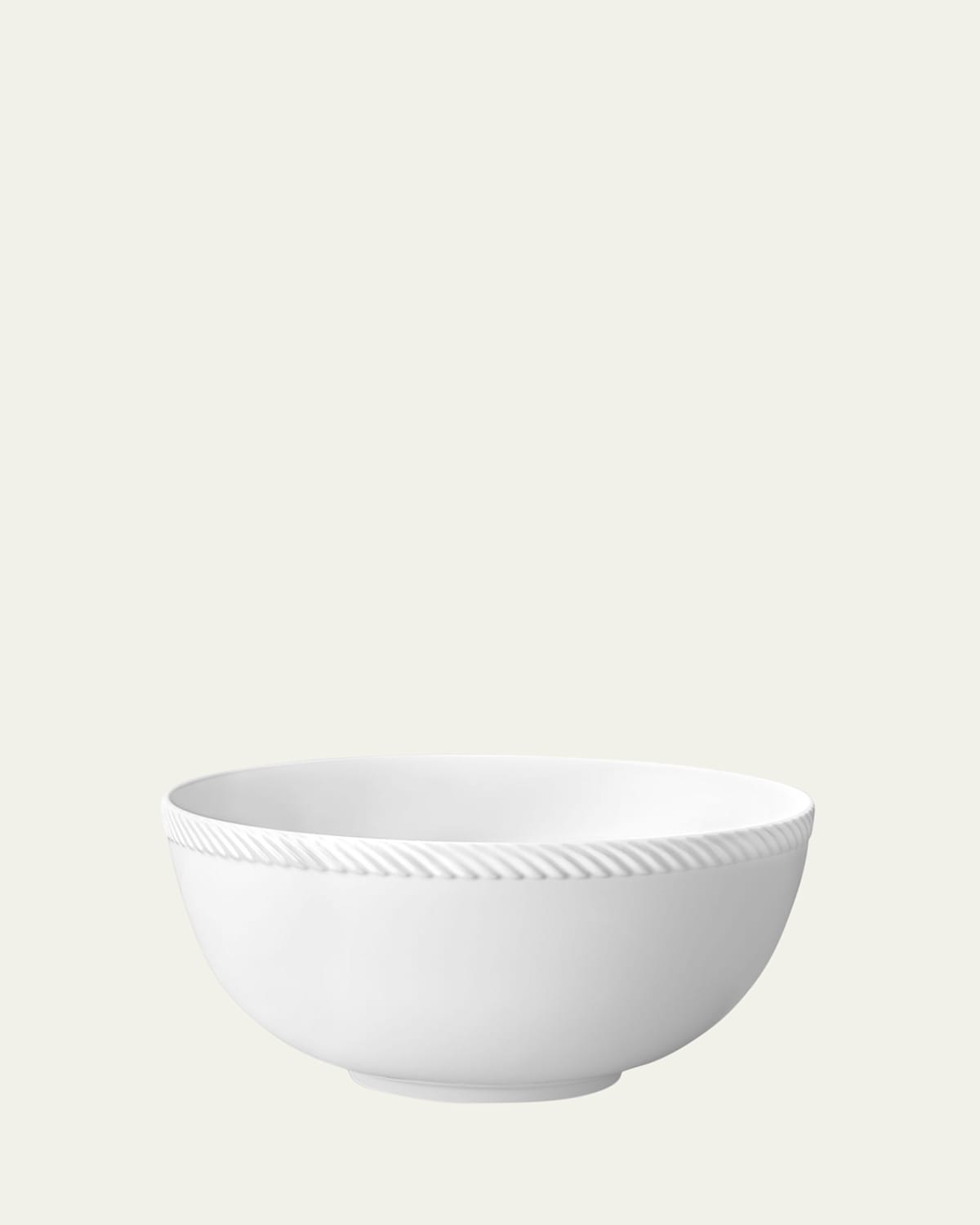L'objet Corde Large Bowl, White In White