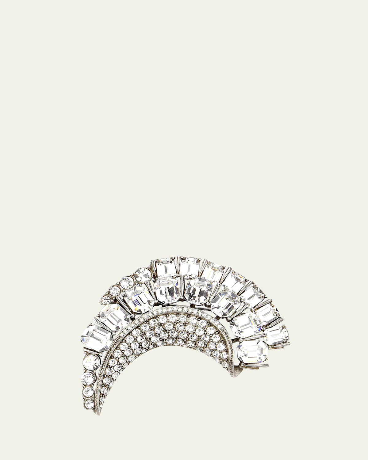 Ben-Amun Half-Moon Crystal Brooch | Thumbnail 3