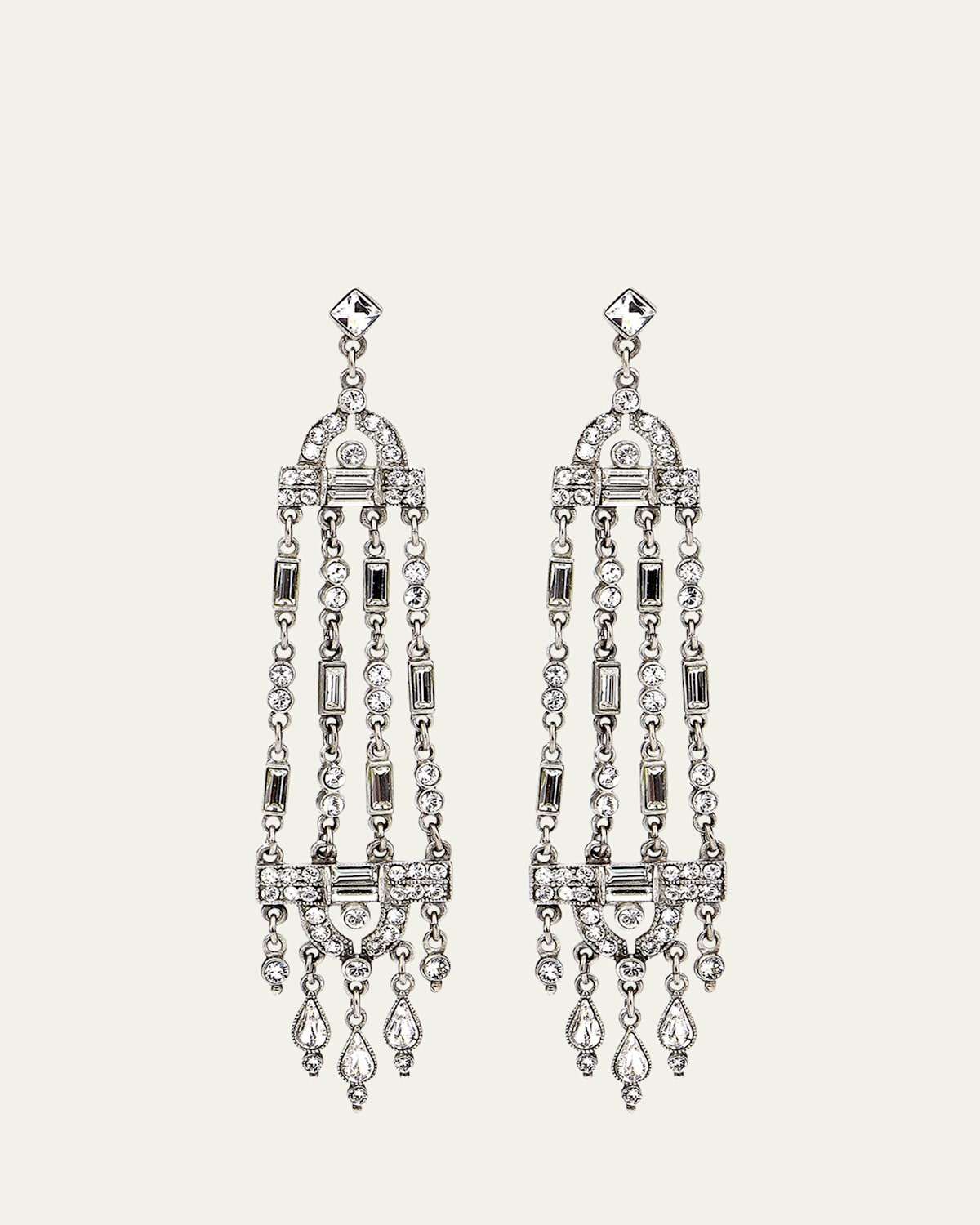 Ben-Amun Multi-Strand Crystal Drop Earrings | Thumbnail 3 Ben-Amun Multi-Strand Crystal Drop Earrings | Thumbnail 3