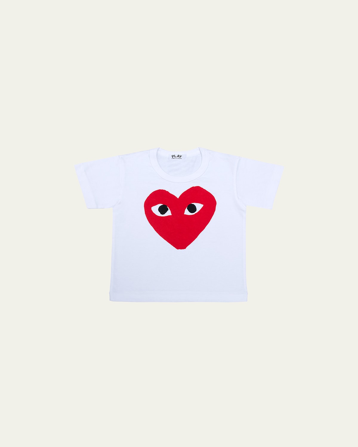 Comme des Garcons Kid's Signature Heart Short-Sleeve T-Shirt, Size -6