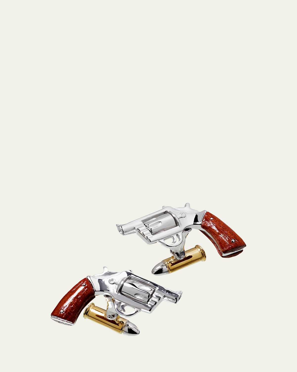 Men's Gun and Bullet Cufflinks