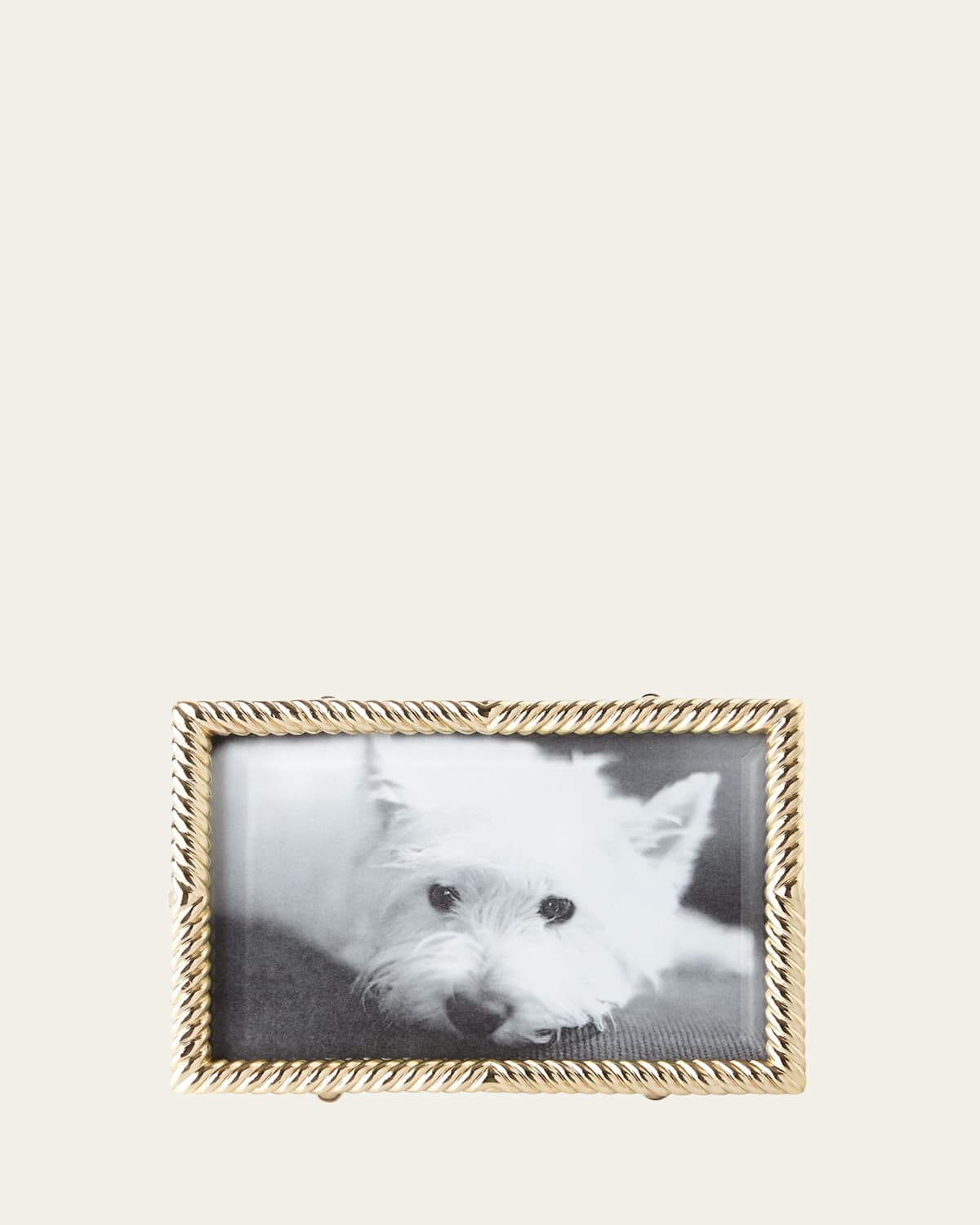 L'objet Gold Deco Twist 4" X 6" Picture Frame In Gold