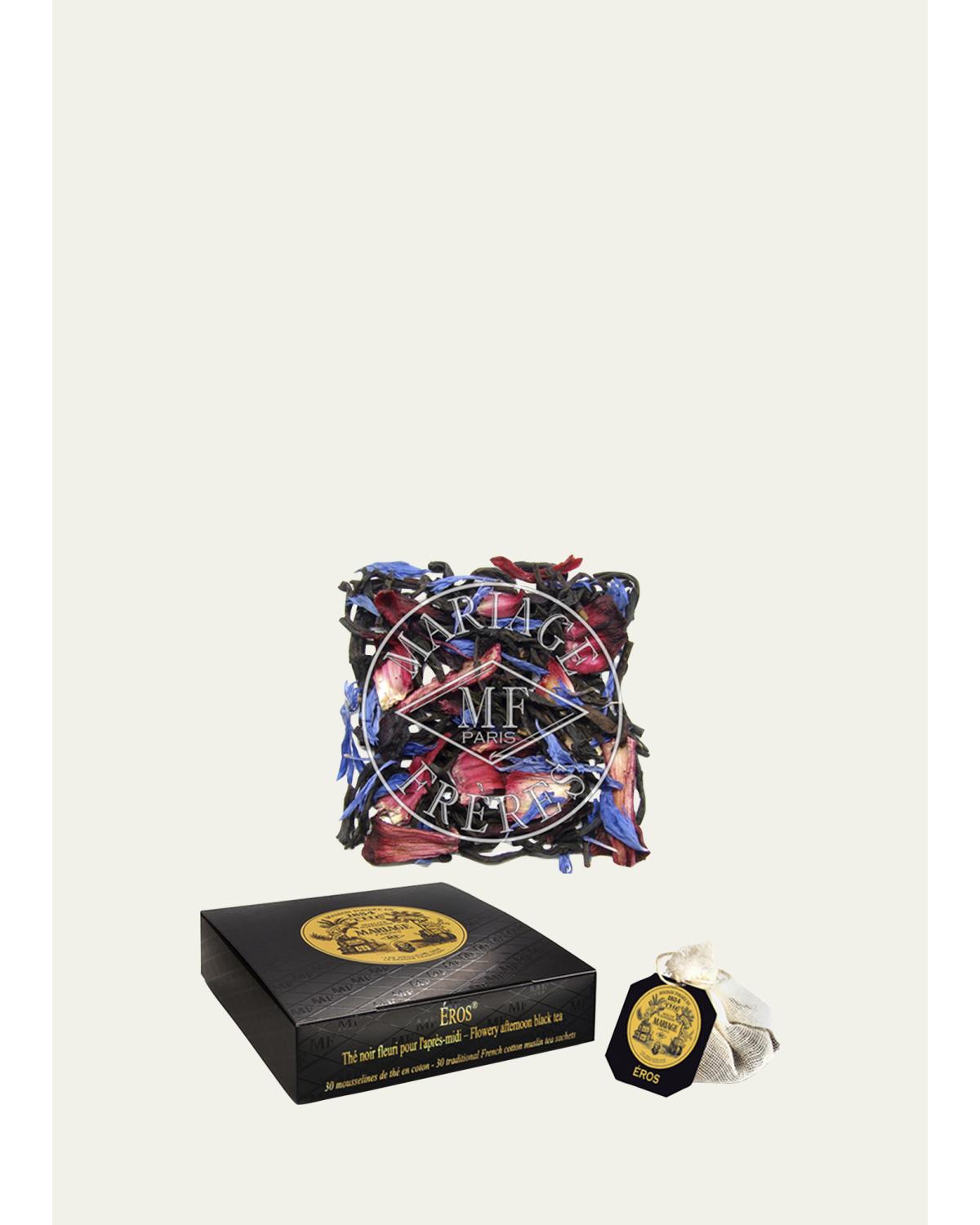 Eros Muslin Tea Bags - Flowery Afternoon Black Tea, 30 Sachets Eros Muslin Tea Bags - Flowery Afternoon Black Tea, 30 Sachets