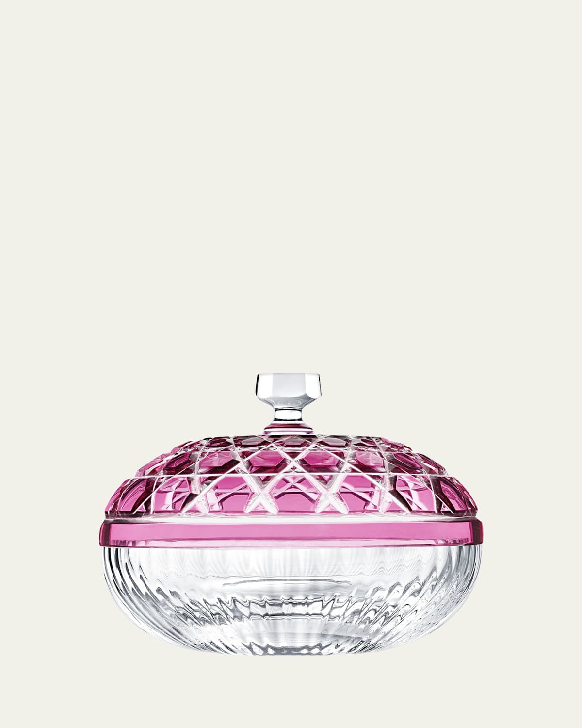 Saint Louis Crystal Royal Small Box, Amethyst