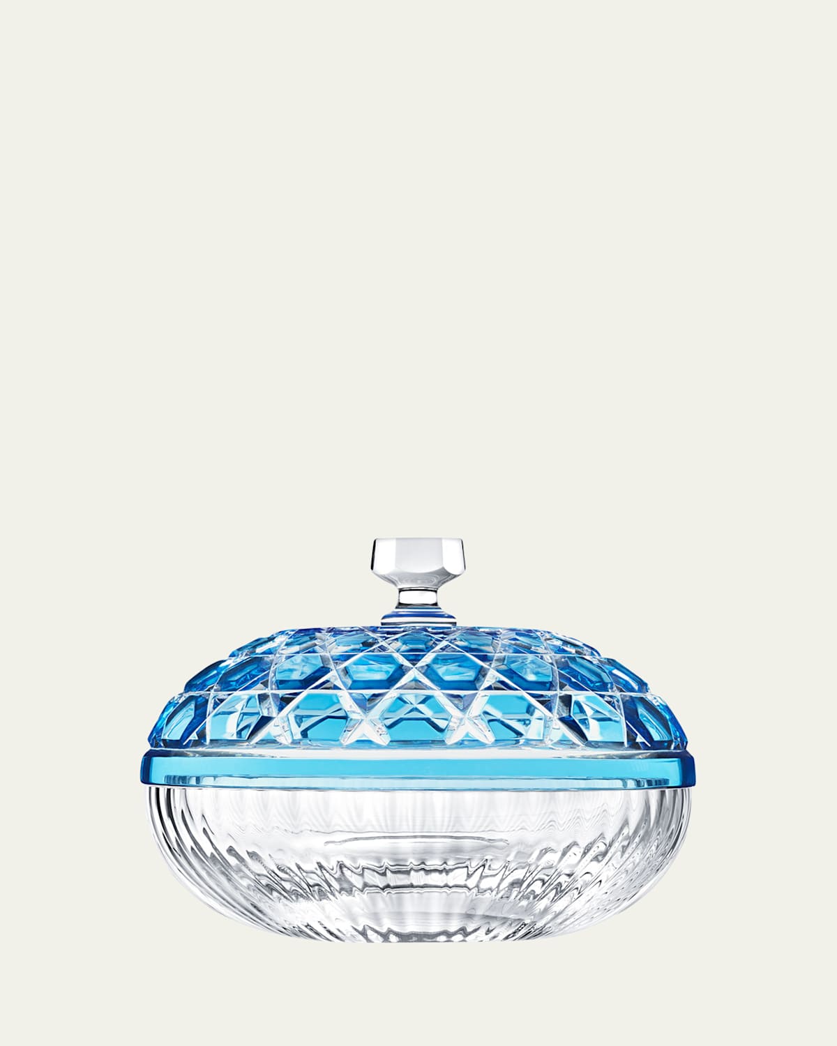 Saint Louis Crystal Royal Small Box, Sky Blue | Thumbnail 1