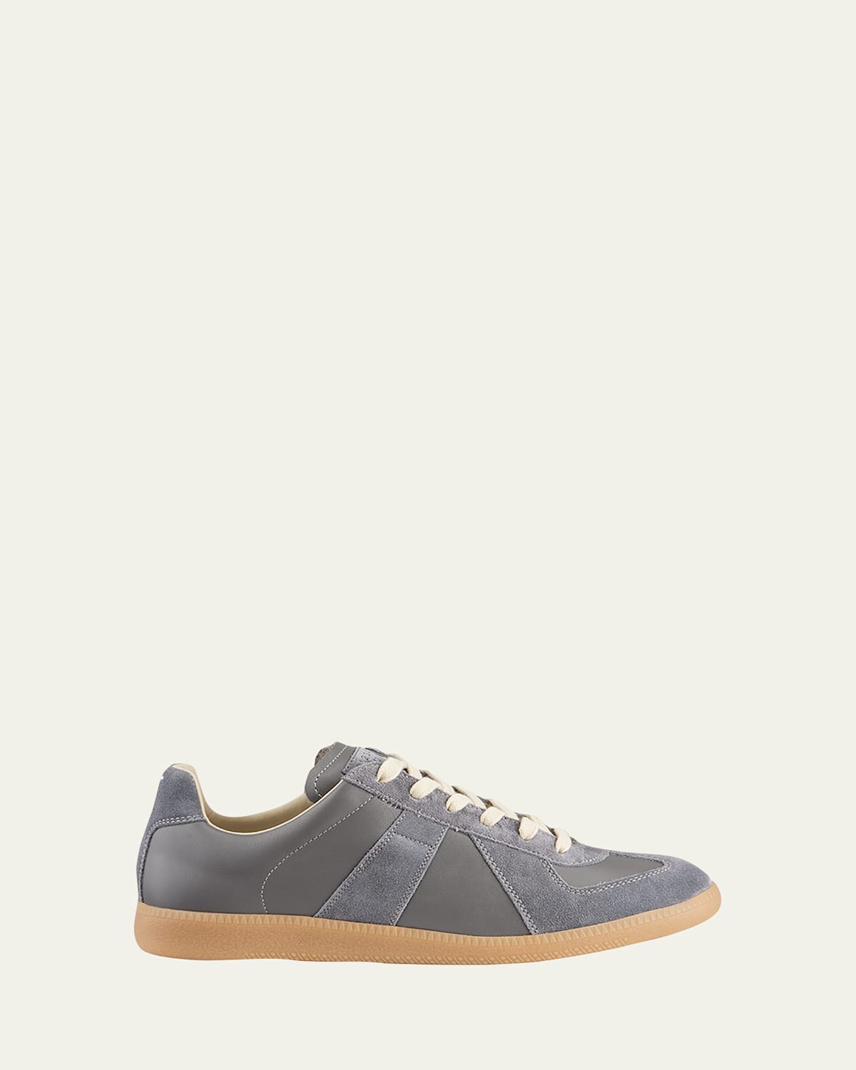 MAISON MARGIELA MEN'S REPLICA LEATHER LOW-TOP SNEAKERS 
