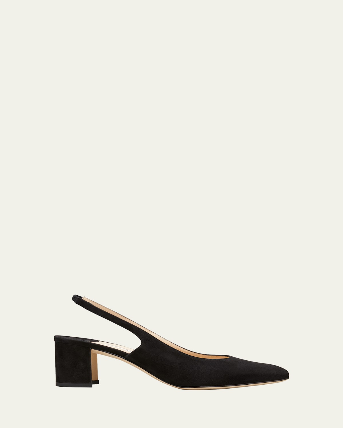 Manolo Blahnik 50mm Allurasa Suede Slingback Pump