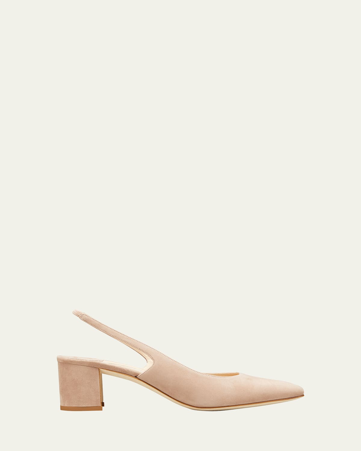 Manolo Blahnik 50mm Allurasa Suede Slingback Pump