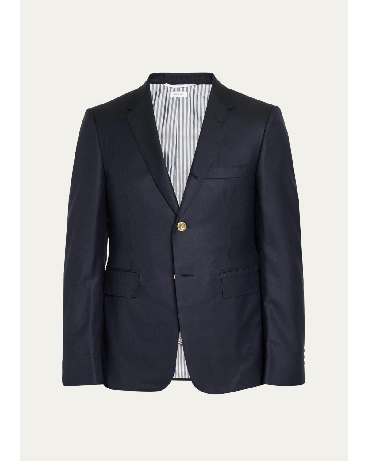 Men'S Classic Wool Super 120S Wool Sport Jacket