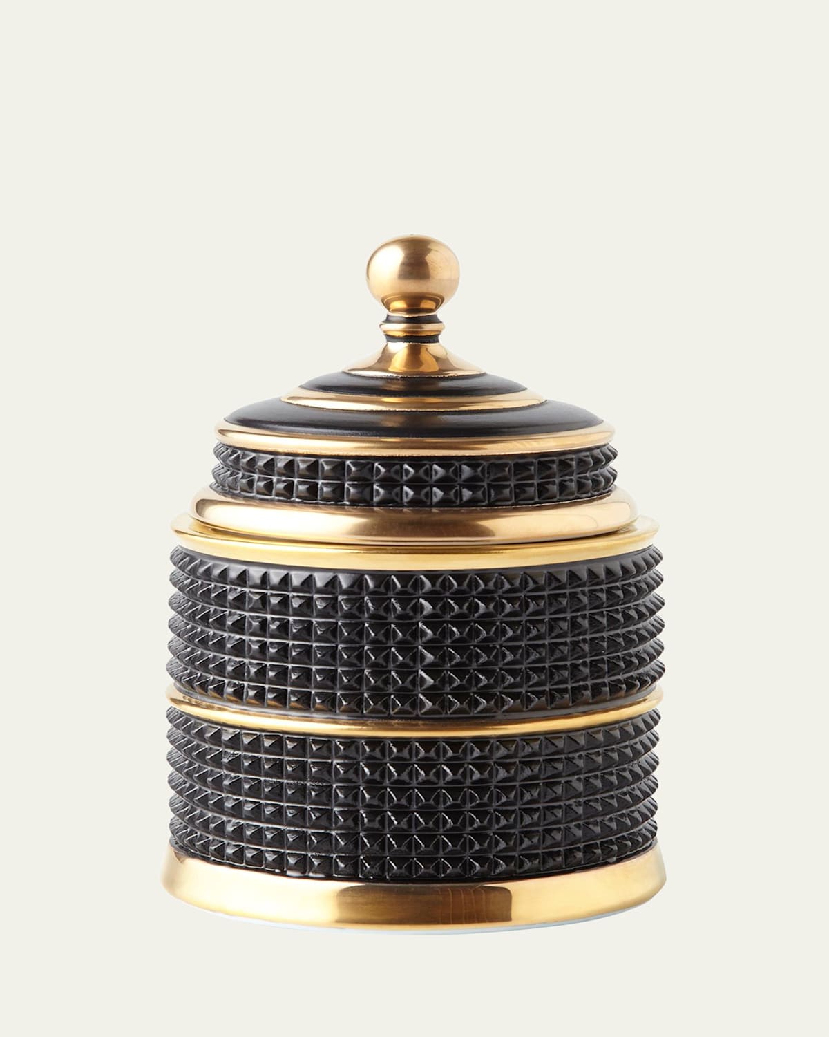 L'objet Bibliothèque Or Pink Champagne Scented Candle In Black