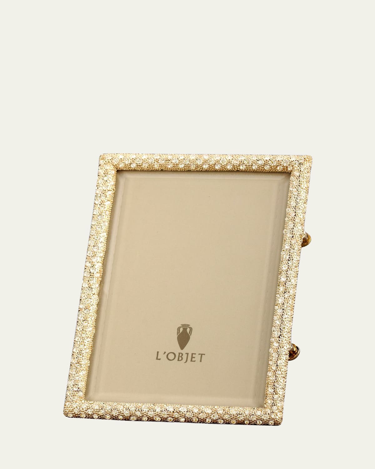 L'Objet Pave Gold 4" x 6" Picture Frame