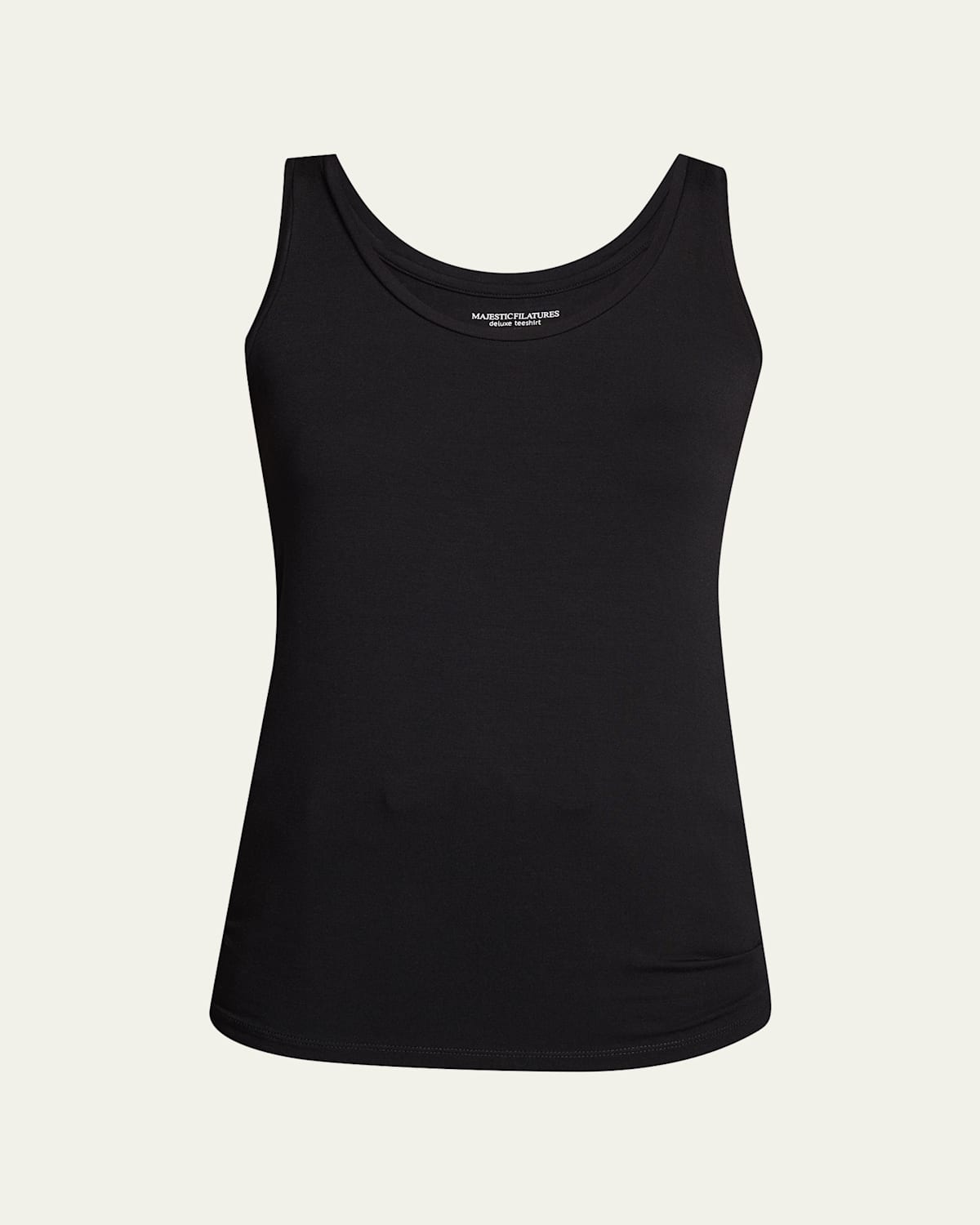 Majestic Soft Touch Flat-edge Scoop-neck Tank