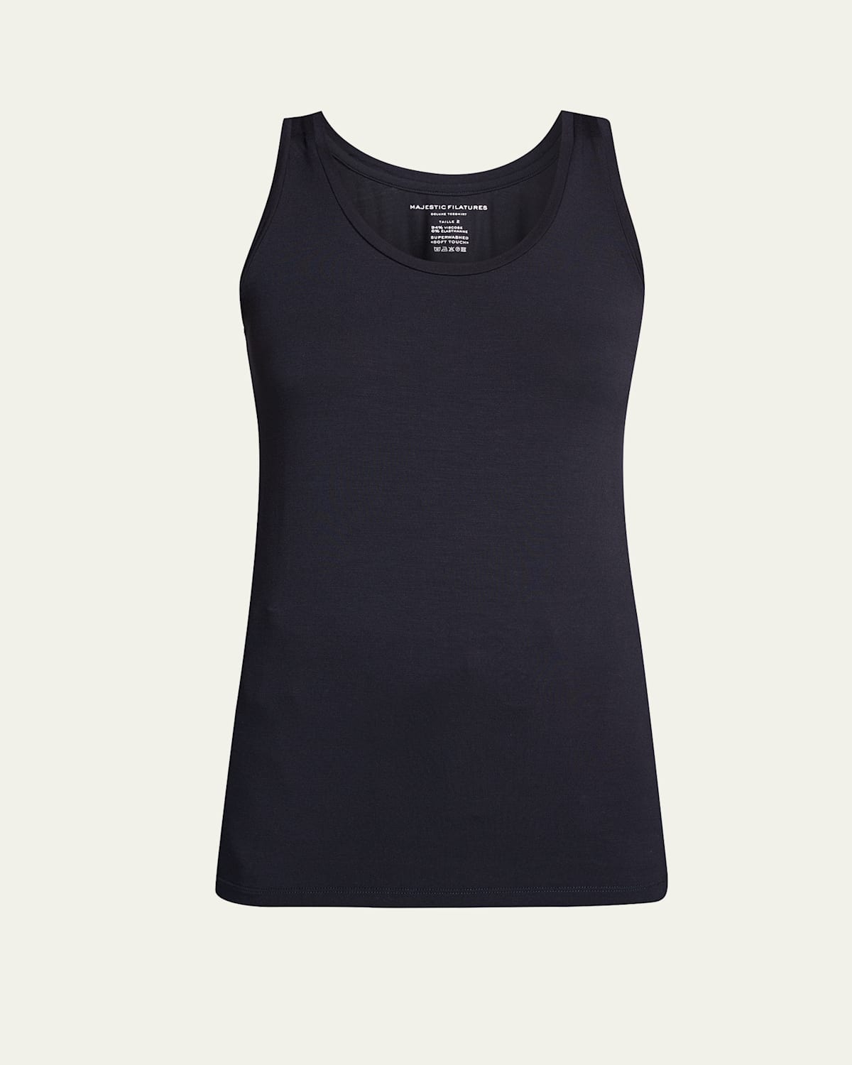 Soft Touch Flat-Edge Scoop-Neck Tank