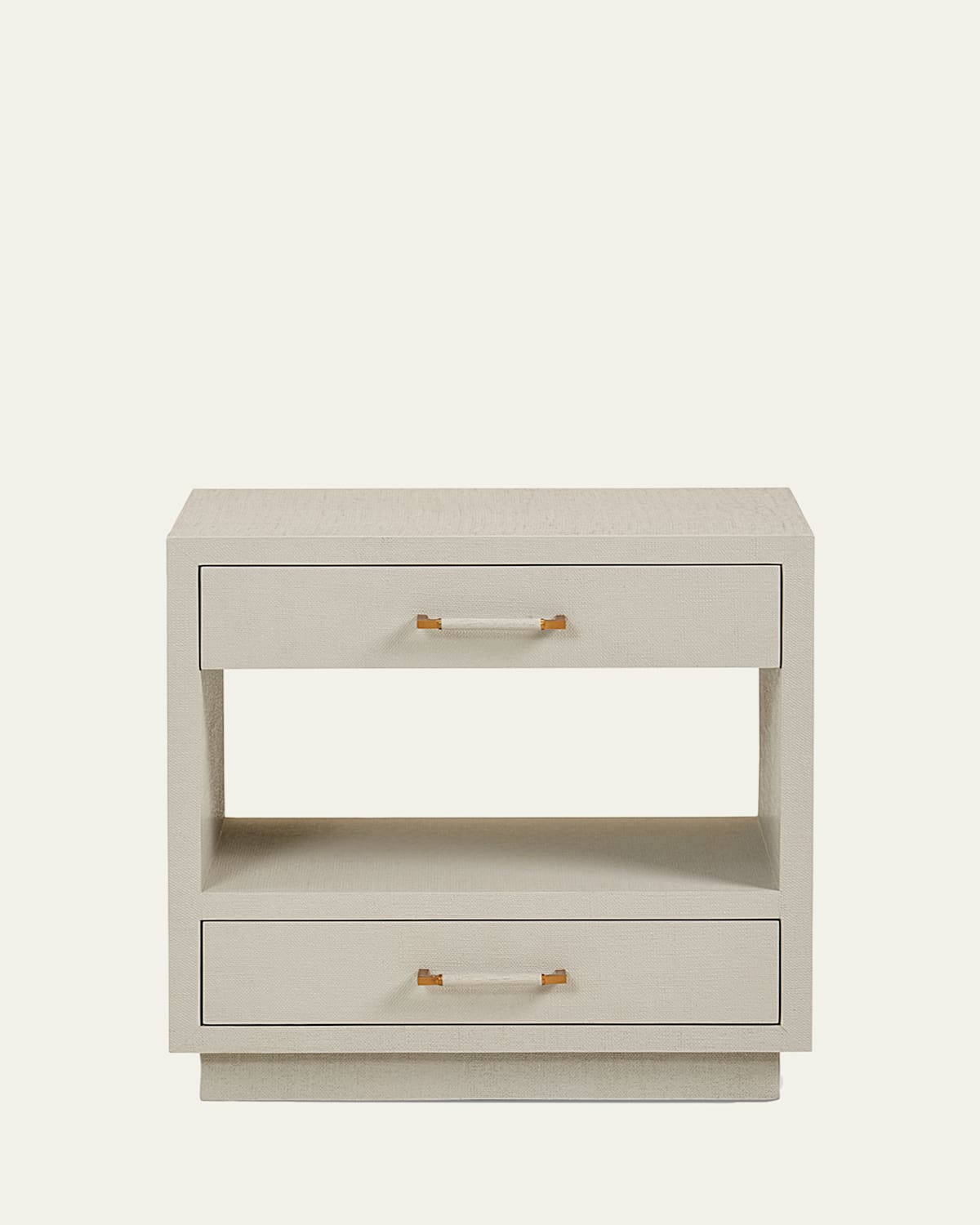 Interlude Home Taylor Bedside Chest In Light Gray