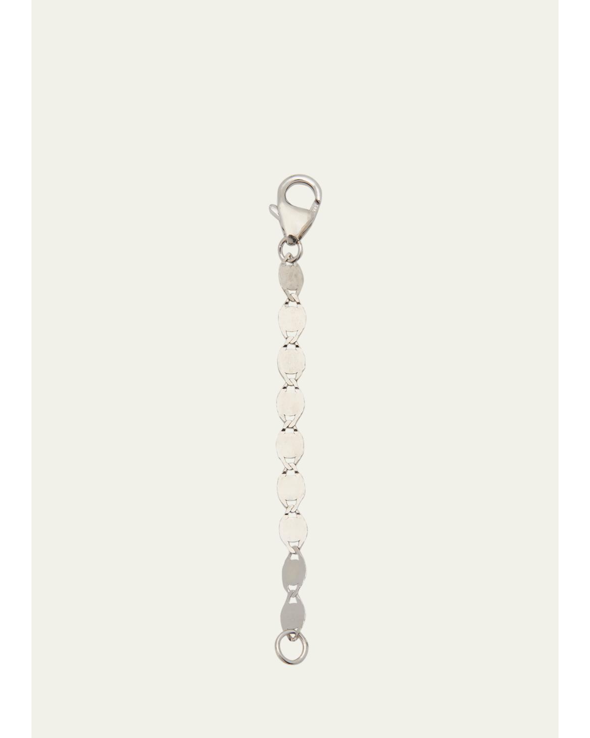 14K White Gold Extender Chain, 2"L