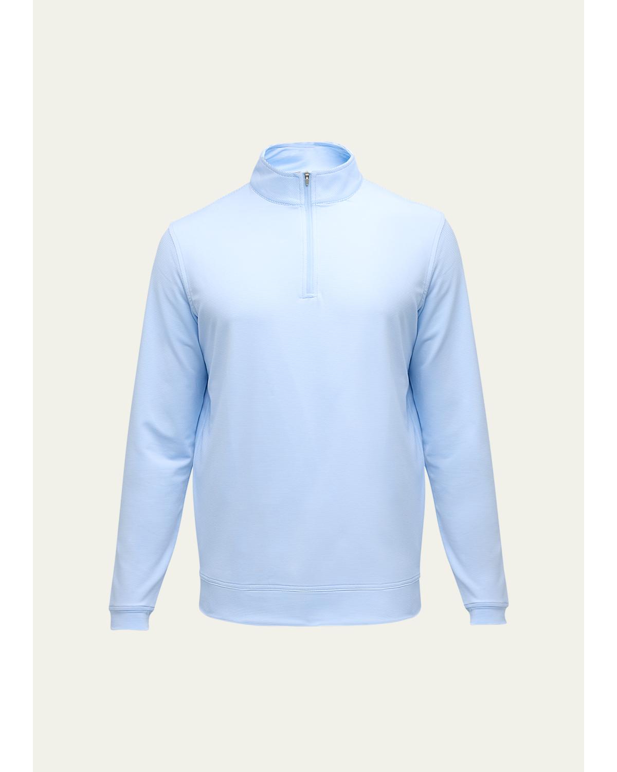 Men'S Perth Micro-Stripe Half-Zip Sweater