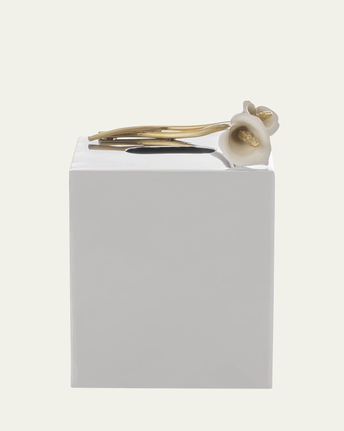 Michael Aram Calla Lily Tissue Box Holder In Silver