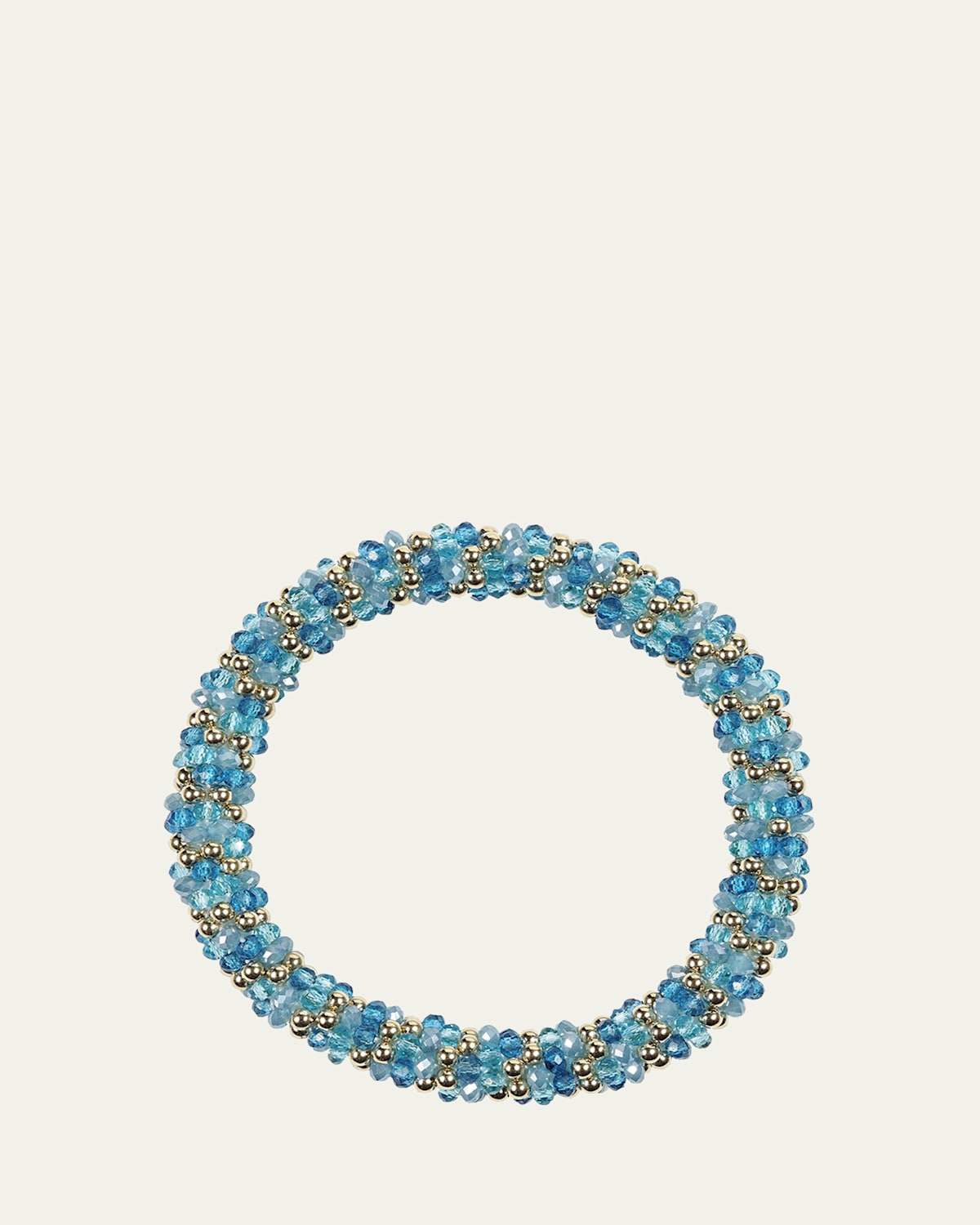 Meredith Frederick 14K Yellow Gold, Zircon and Topaz Bead Bracelet