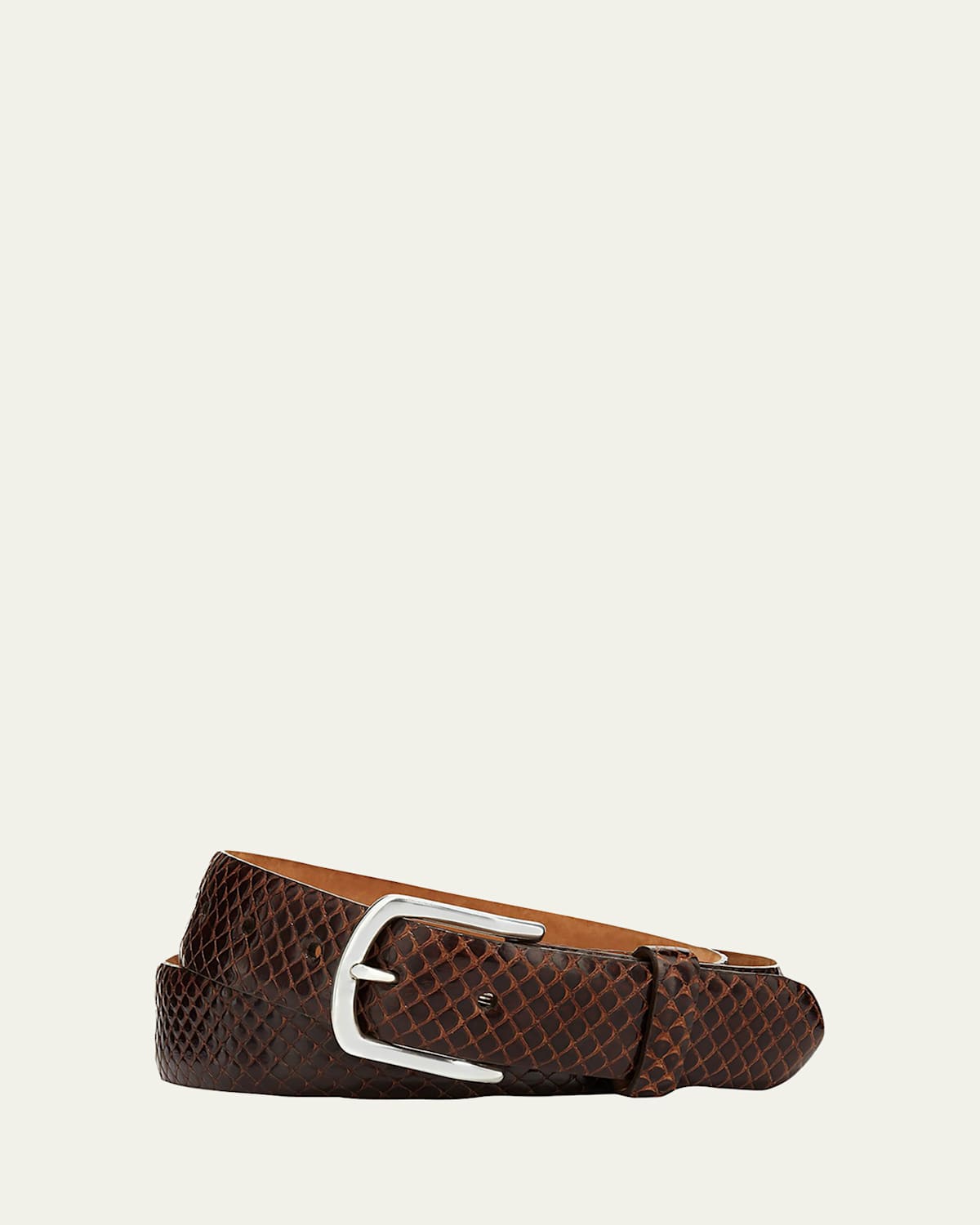 Men's Anaconda Snakeskin Belt