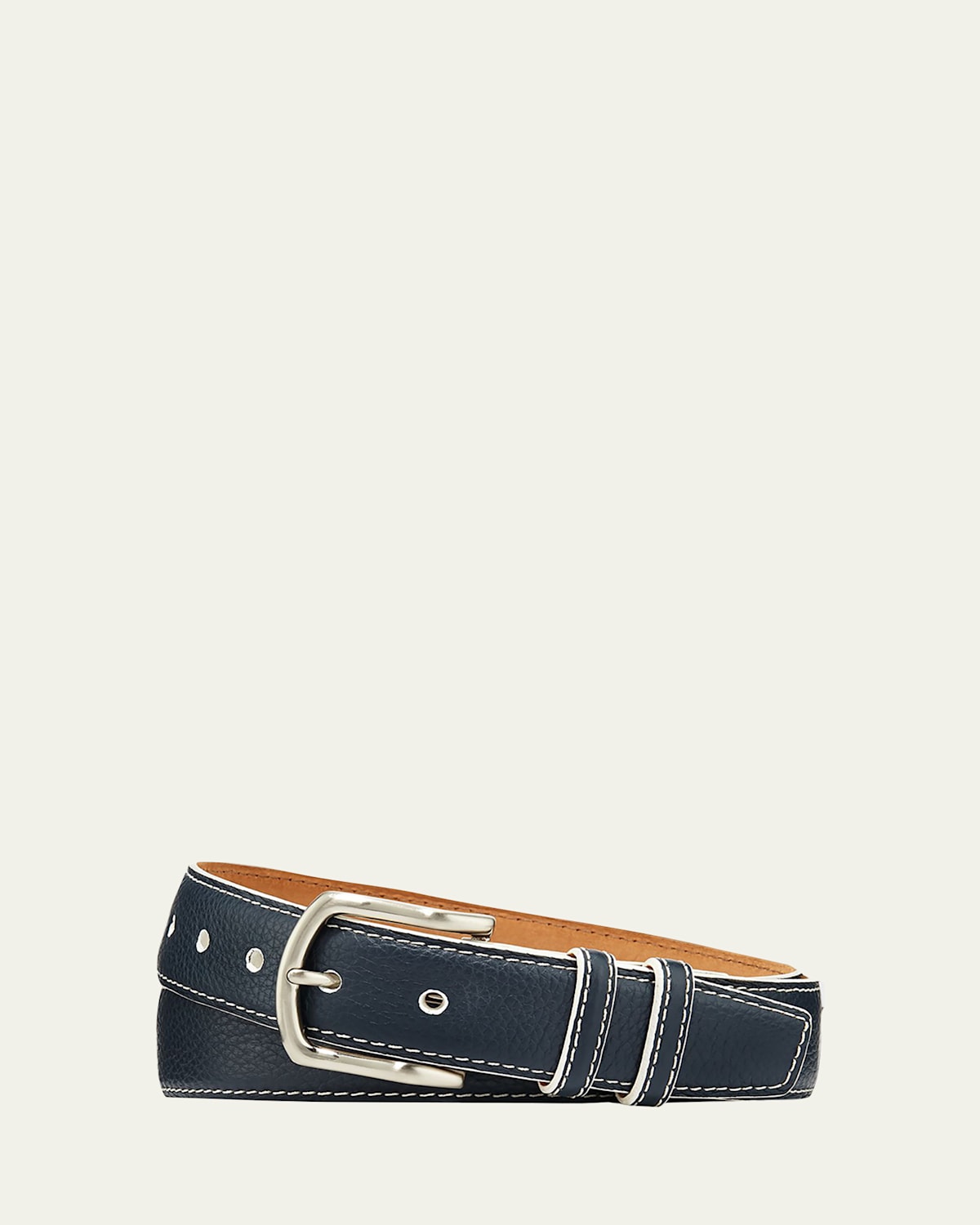 Men's South Beach Pebbled Leather Belt