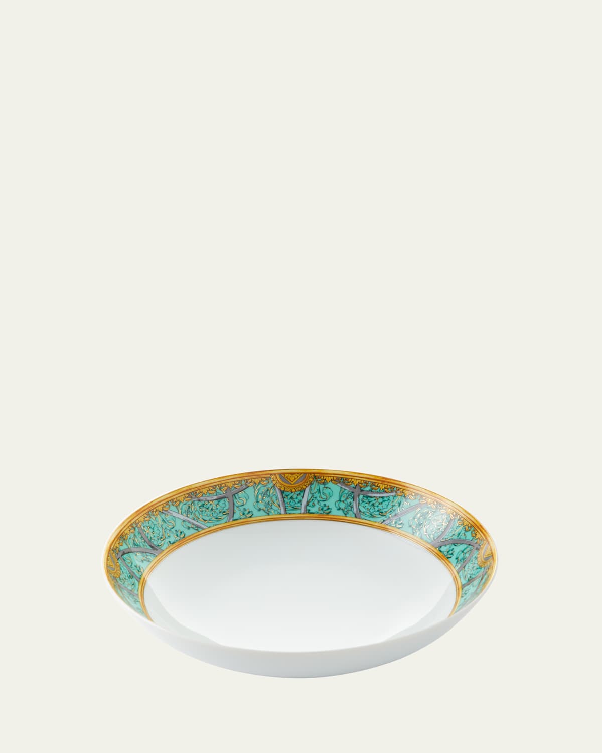 Versace La Scala Del Palazzo Soup Bowl In Verde
