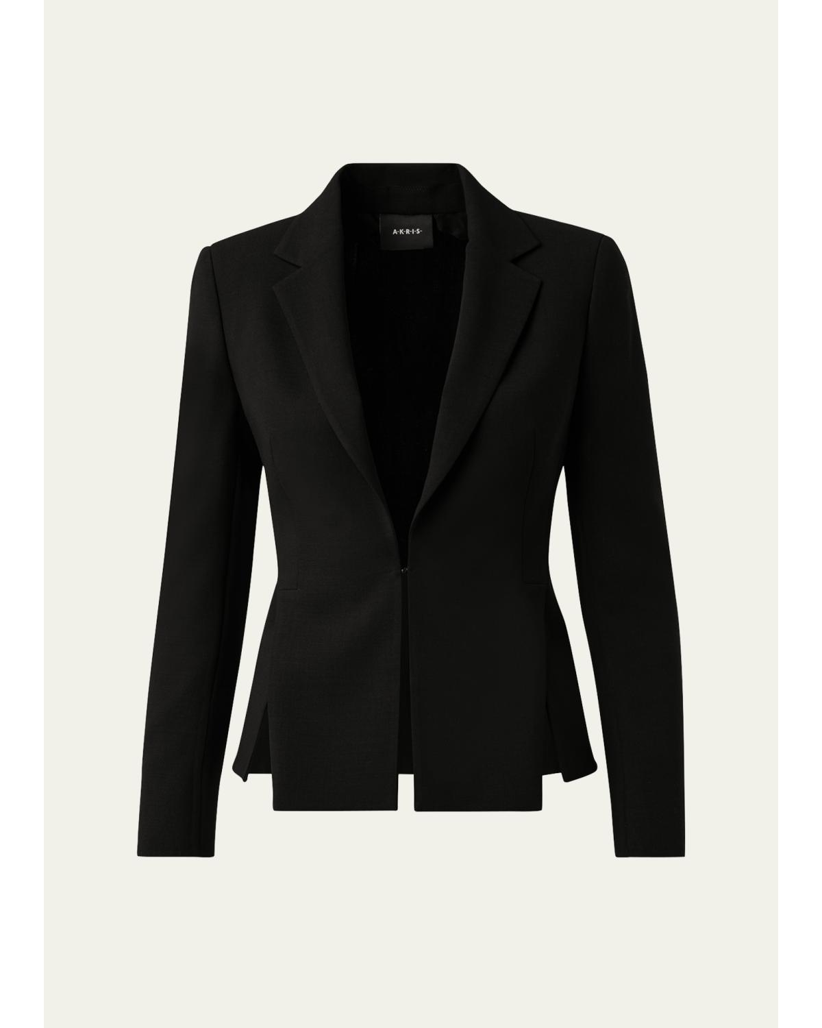 Ocelia Slit Crepe Jacket