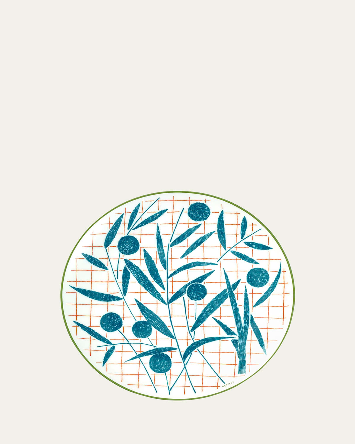 Hermes A Walk in the Garden Dessert Plate