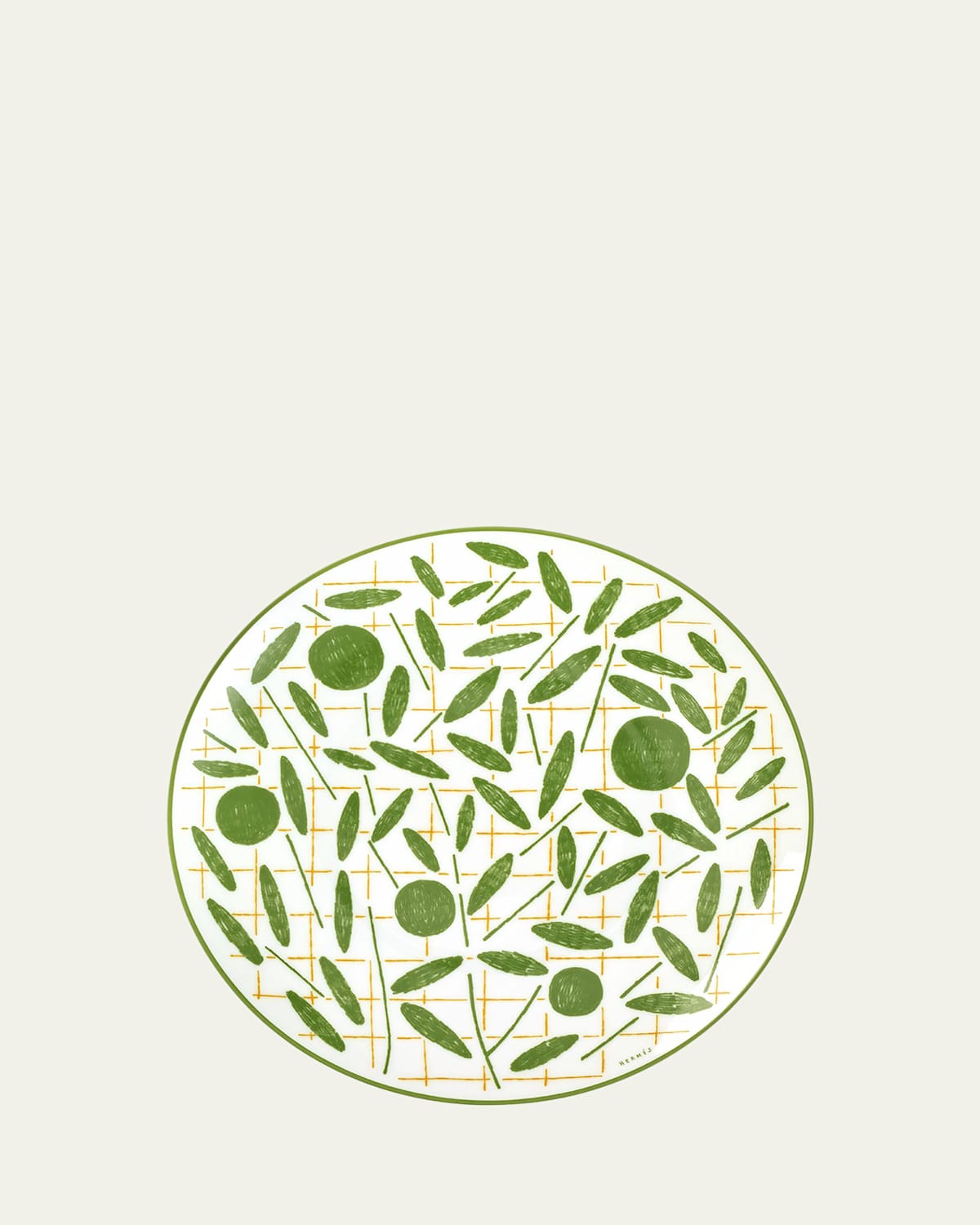 Hermes A Walk in the Garden Dessert Plate