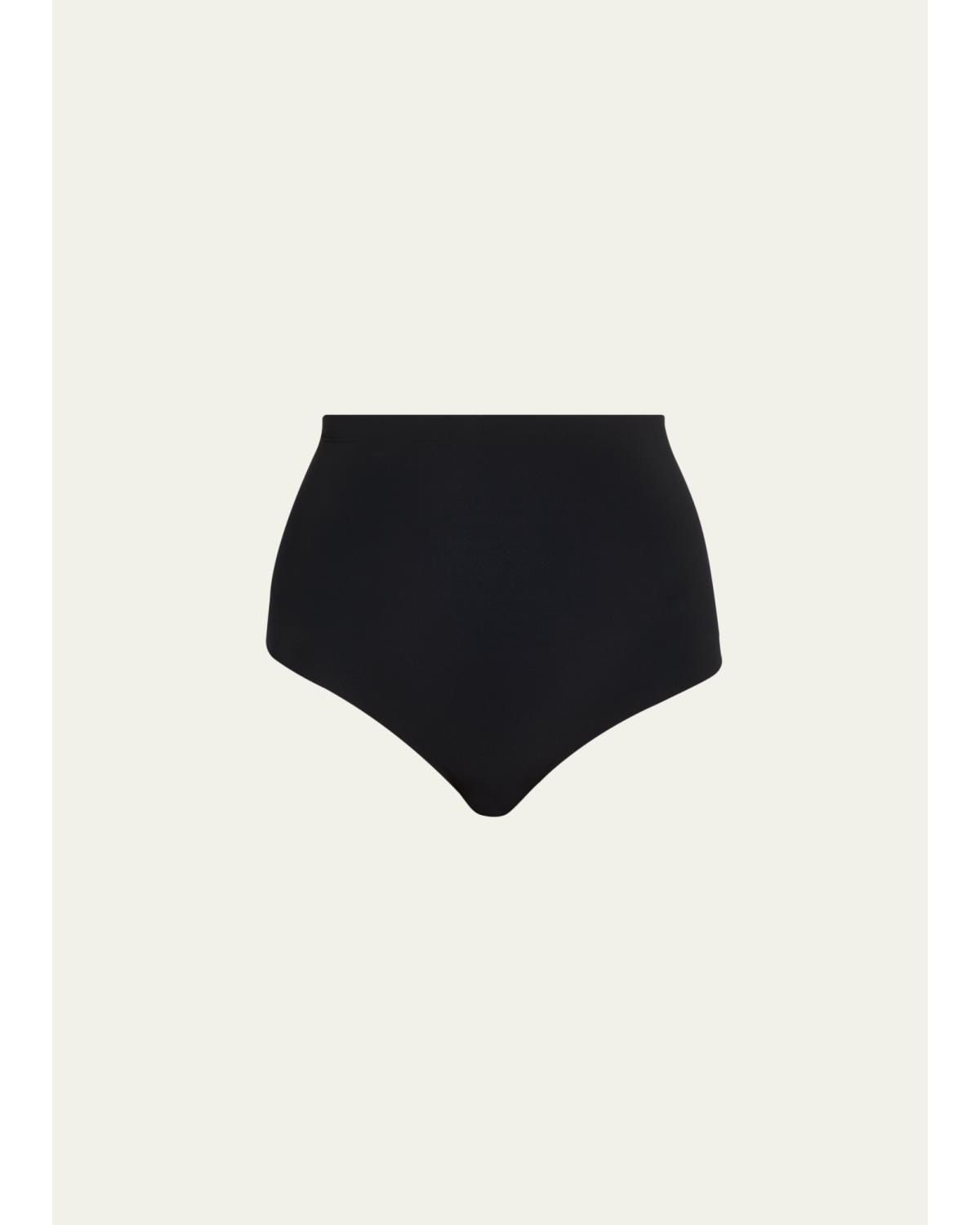Commando High-waist Control Thong In Black