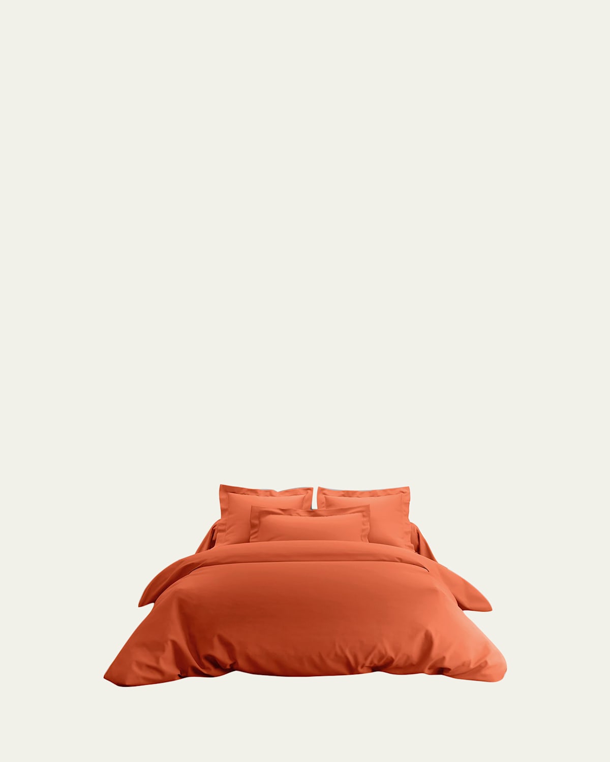 Anne De Solene Vexin 200 Thread-count Duvet Cover In Orange