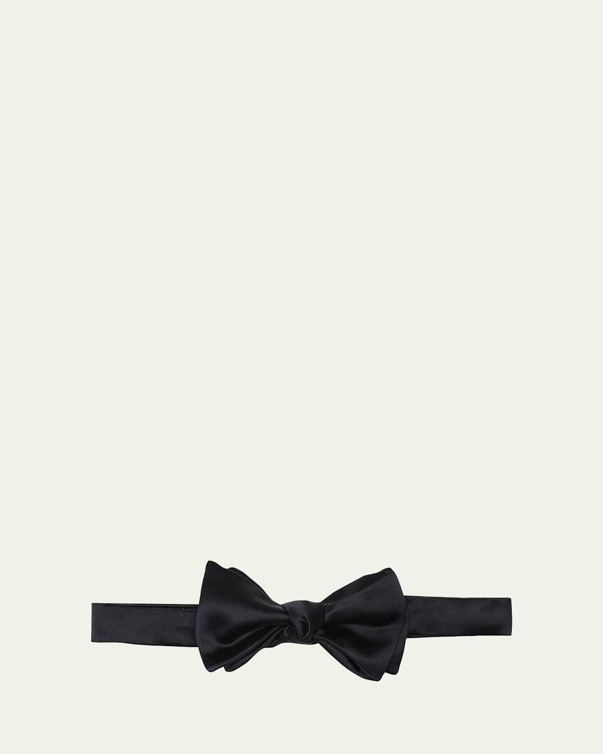 Brunello Cucinelli Satin Bow Tie In Denim