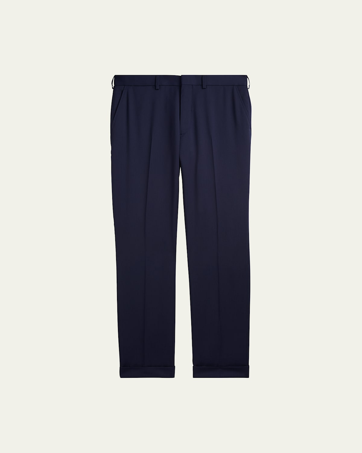 Ralph Lauren Gregory Wool Trousers In Blue
