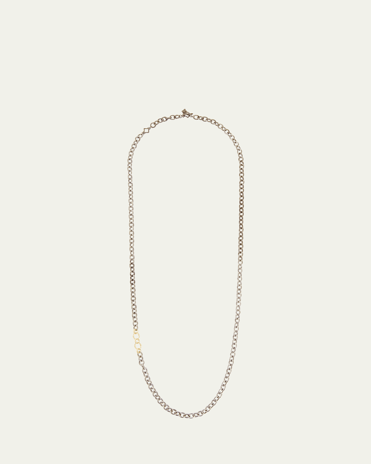 Old World Thick Circle-Link Necklace, 32"L