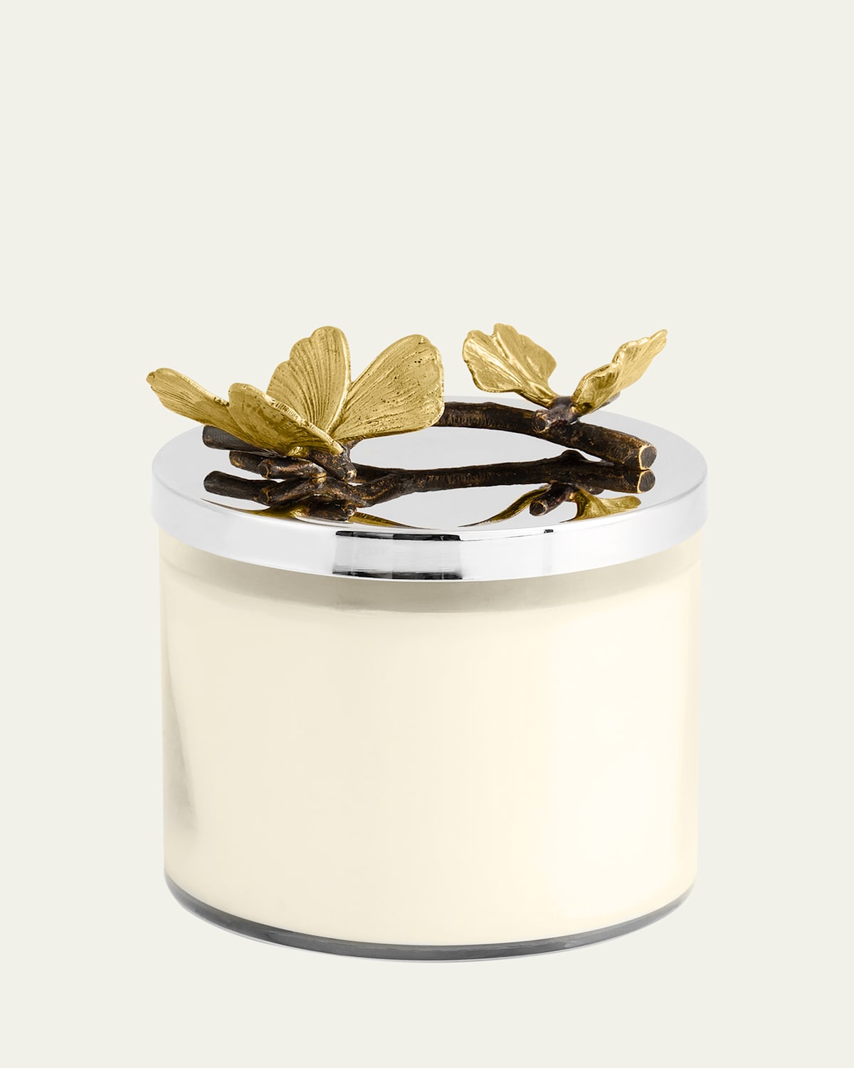 Michael Aram Butterfly Ginkgo Candle In Silver