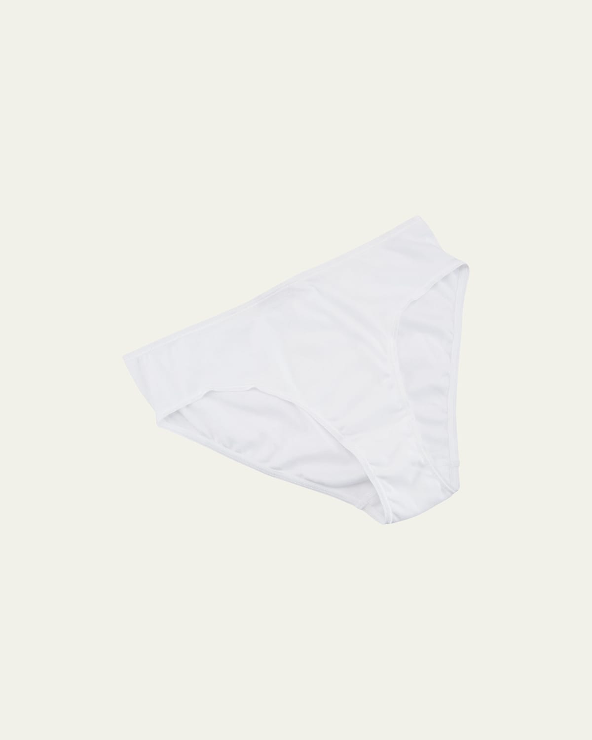 Hanro Cotton Seamless High-leg Briefs In White