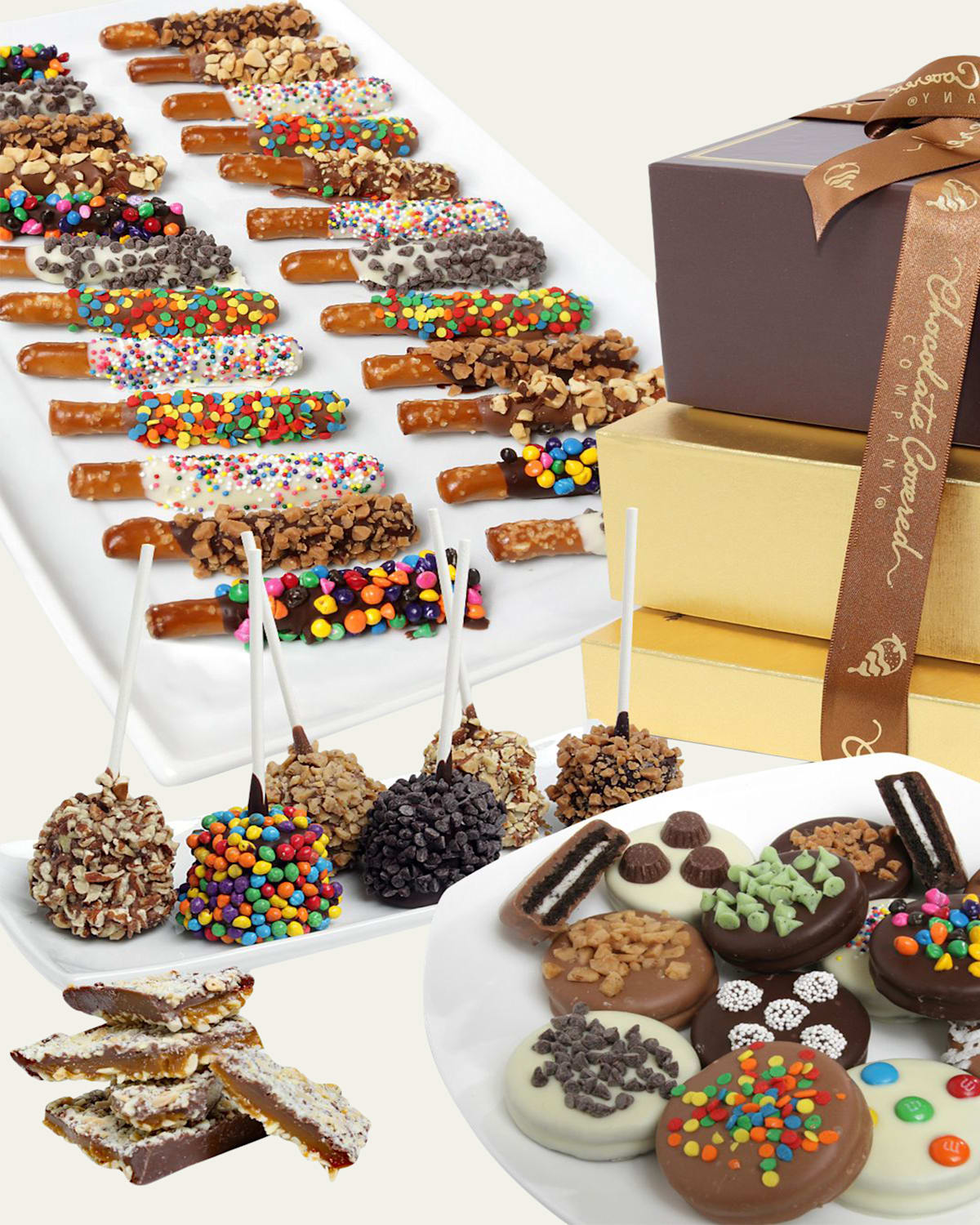 Chocolate Covered Company Deluxe Chocolate Covered Gift Tower