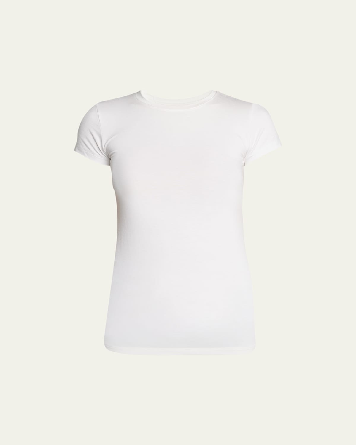 L Agence Ressi Printed Stretch-jersey T-shirt In White