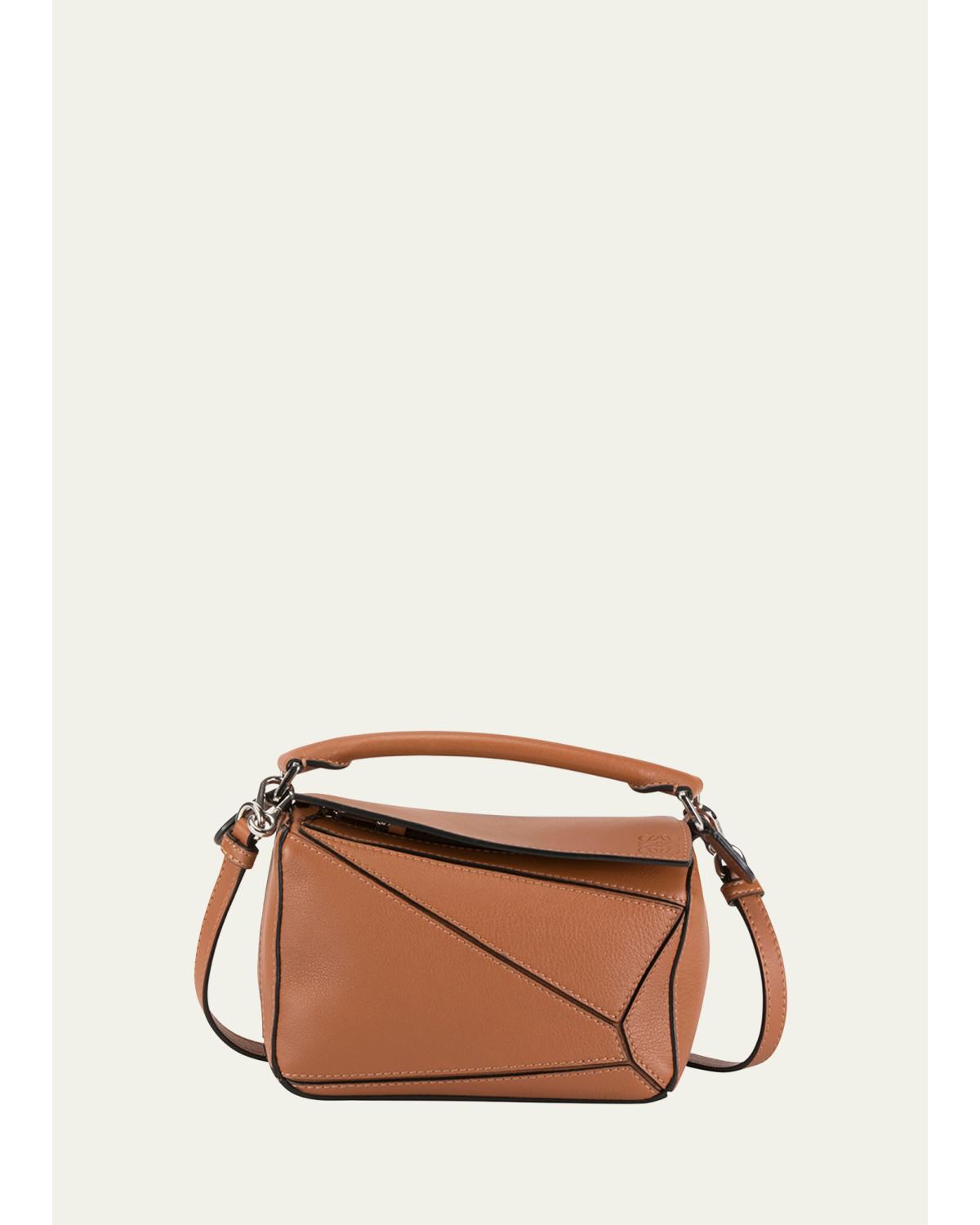 Puzzle Mini Top-Handle Bag in Leather