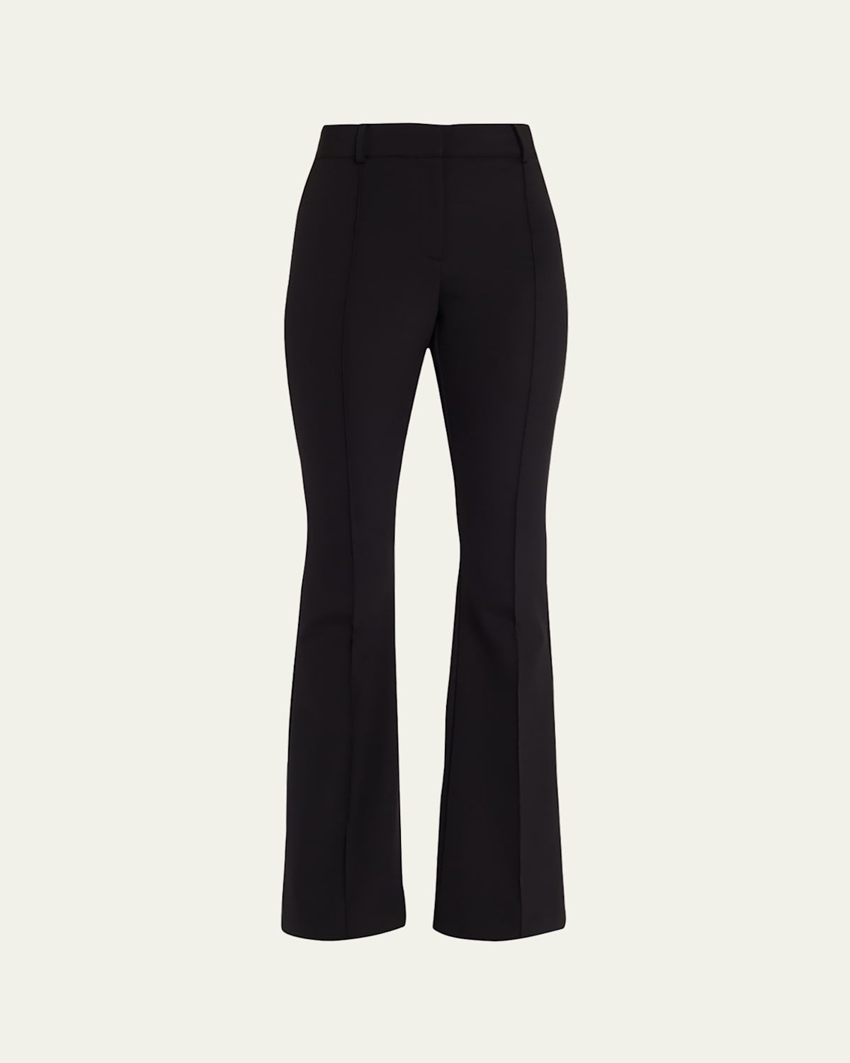 Hibiscus Pintuck Boot-Cut Pants