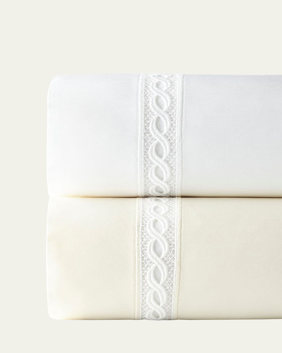 1,020 Thread Count Lace Sateen Flat Sheet, KING